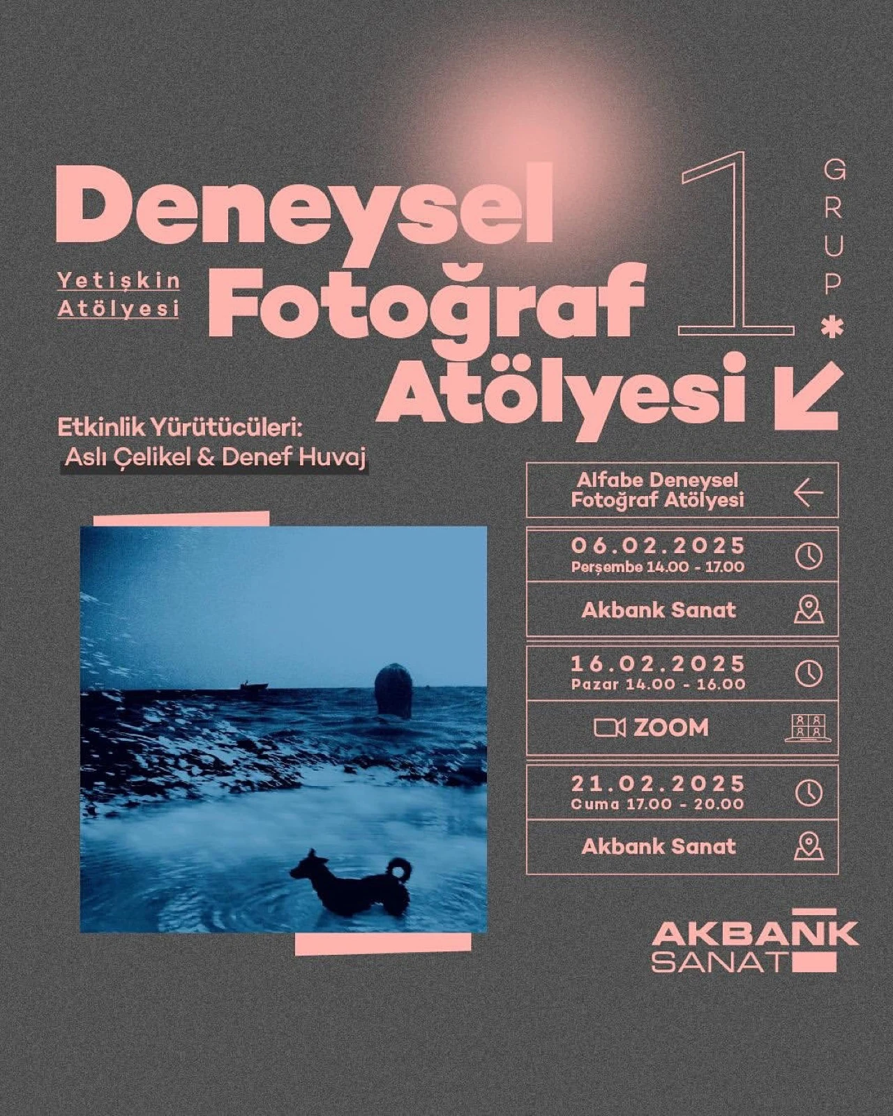 deneysel fotoğraf atölyesi afişi