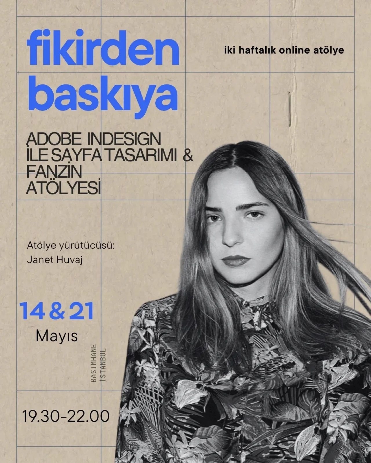 Fikirden Baskıya: sayfa tasarımı ve fanzin atölyesi afişi