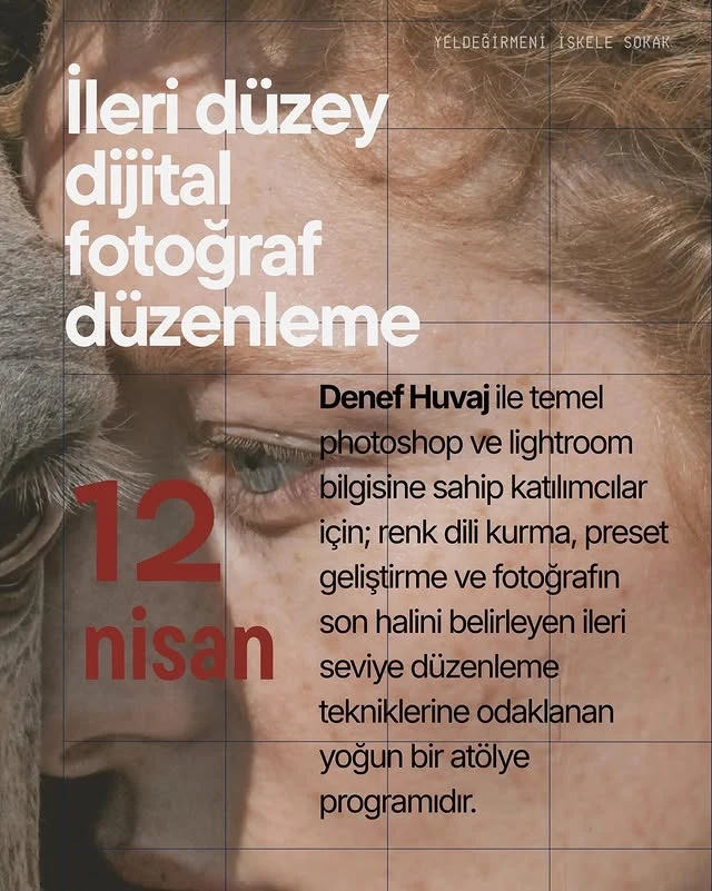 ileri düzey dijital fotoğraf düzenleme afişi